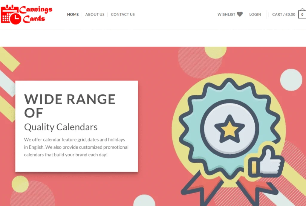 Cannings Cards website