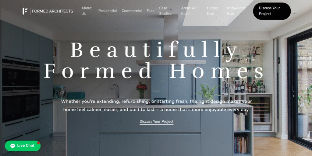 Formed Architects website