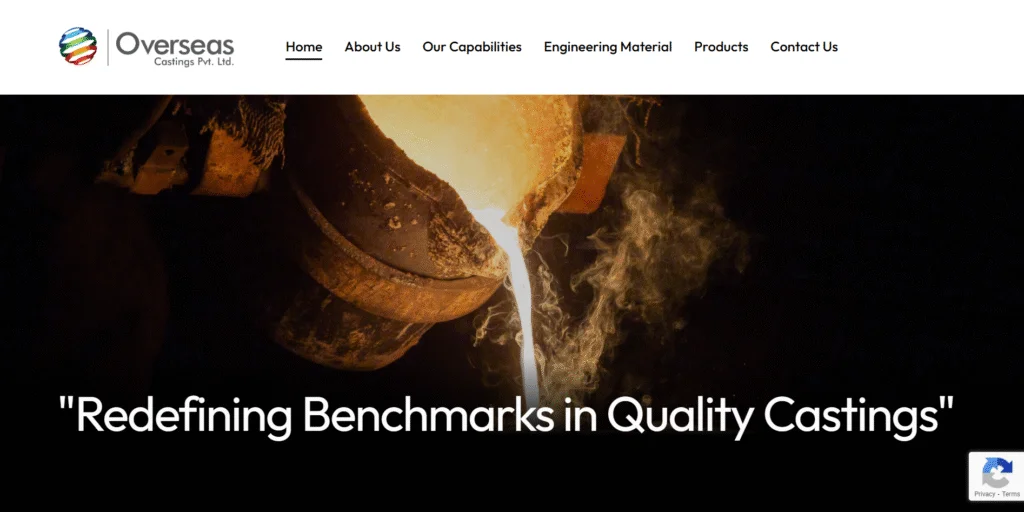 Overseas Castings website
